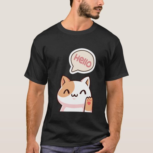 hallo Kat. T-shirt (Voorkant)
