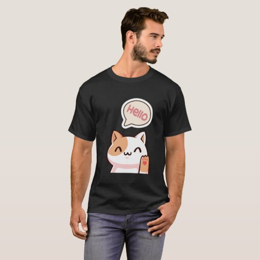 hallo Kat. T-shirt (Voorkant volledig)