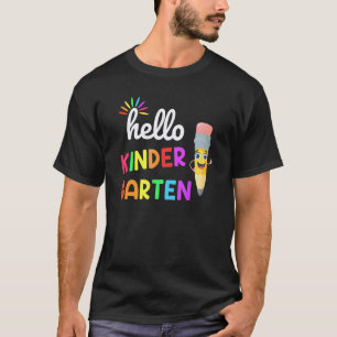 Hallo Katern Tie Dye Leraren Kinderen Terug naar S T-shirt