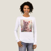 Hallo katje Tri-Blend shirt (Voorkant)