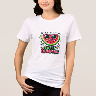 Hallo Kawaii Summer T-shirt voor Vrouwen & T - shi