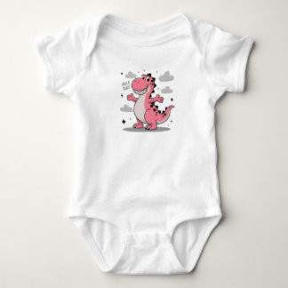 Hallo Kerel Kids Roze Dinosaur T-shirt