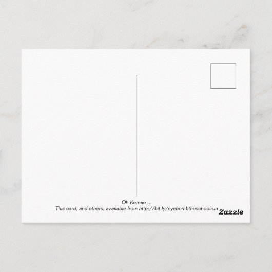 hallo Kermie Briefkaart (Achterkant)