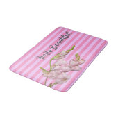 Hallo Kersenbloesems roze stroken Badmat (Gekanteld)