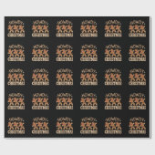Hallo Kerst Cowboy Peperkoek Westerse Kerstmis Cadeaupapier (Vlak)