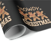 Hallo Kerst Cowboy Peperkoek Westerse Kerstmis Cadeaupapier (Rol Hoek)