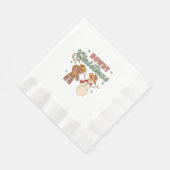 Hallo Kerst Koebel Sneeuwman Westers Grappig Servet (Hoek)
