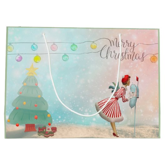 hallo kerst van 1950! groot cadeauzakje (Achterkant)