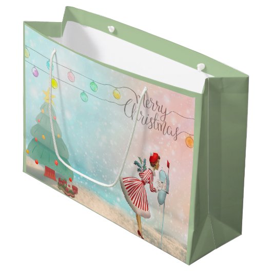 hallo kerst van 1950! groot cadeauzakje (Voorkant Gekanteld)