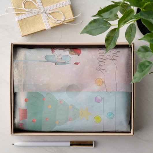 hallo kerst van 1950! tissuepapier (Geschenk)