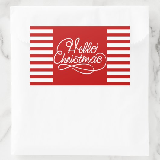 hallo kerstfeestdag Sticker (Tas)