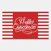 hallo kerstfeestdag Sticker (Voorkant)