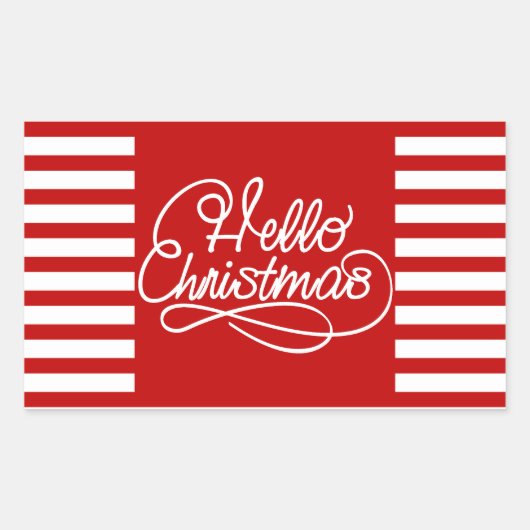 hallo kerstfeestdag Sticker (Voorkant)