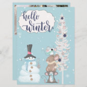 hallo kerstkaart (Voorkant / Achterkant)