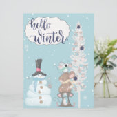 hallo kerstkaart (Staand voorkant)