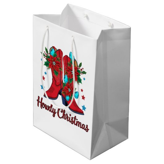 Hallo Kerstlaarzen Medium Cadeauzakje (Achterkant Gekanteld)
