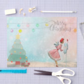 Hallo kerstmis jaren 50! tissuepapier (Craft)