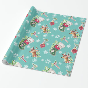 Hallo kerstpapier cadeaupapier