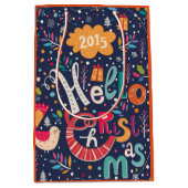 hallo kerstrecrotekst medium cadeauzakje (Voorkant)