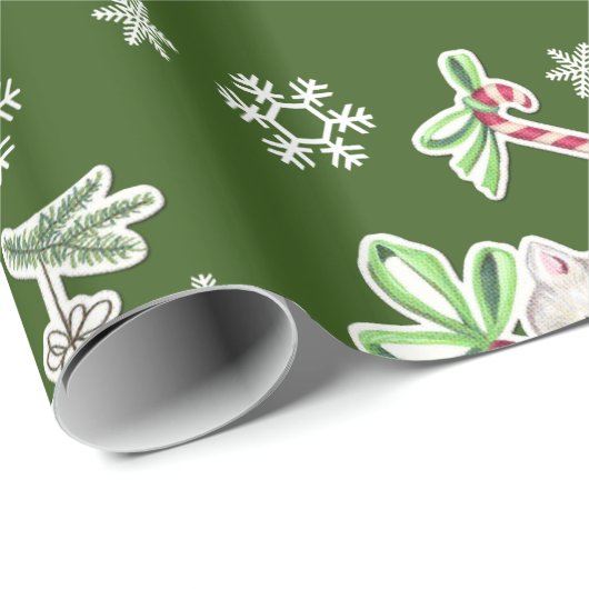 hallo Keukenkerstpapier in het groenboek Cadeaupapier (Rol Hoek)