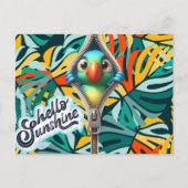 Hallo Kijk A Boo Birdie Briefkaart (Voorkant)