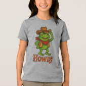 Hallo Kikker Tri-Blend Shirt (Voorkant)