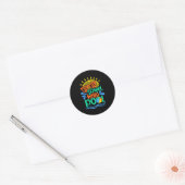 Hallo Kind Bye Bye School Ronde Sticker (Envelop)