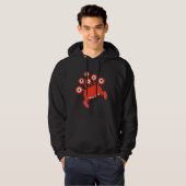Hallo Kind Peek-a-Boo Monster zegt Hoodie (Voorkant volledig)