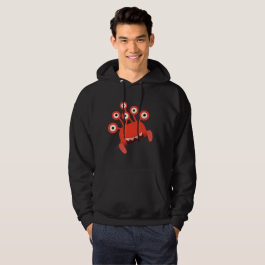 Hallo Kind Peek-a-Boo Monster zegt Hoodie (Voorkant volledig)