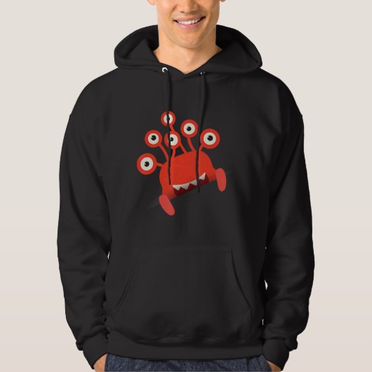 Hallo Kind Peek-a-Boo Monster zegt Hoodie (Voorkant)