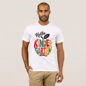 Hallo Kinder Garten Eerste dag van de school T-shirt (Voorkant volledig)