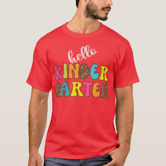 hallo Kinder Garten leraar terug naar school T-shirt