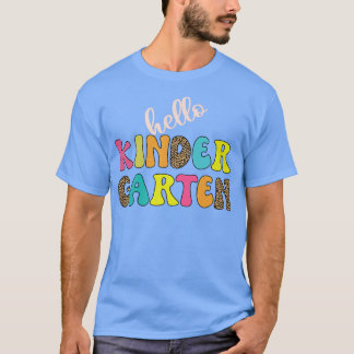 hallo Kinder Garten leraar terug naar school T-shirt