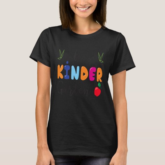 hallo Kinder Garten terug naar school T-shirt (Voorkant)
