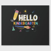 hallo Kindergarten Cadeaupapier (Vlak)