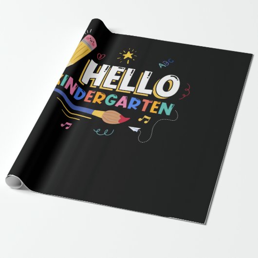 hallo Kindergarten Cadeaupapier (Uitgerold)