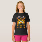 hallo KINDERGARTEN - COOL RAINBOW T-shirt (Voorkant volledig)