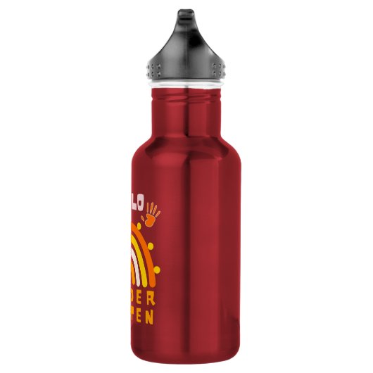 hallo KINDERGARTEN - COOL RAINBOW Waterfles (Rechts)