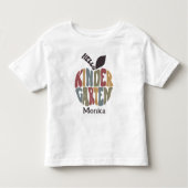 hallo Kindergarten Eerste dag van de schoolkoffieo Kinder Shirts (Voorkant)