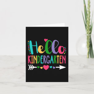hallo Kindergarten Hart-leraar student terug naar  Kaart