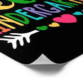 hallo Kindergarten Hart-leraar student terug naar  Poster (Hoek)