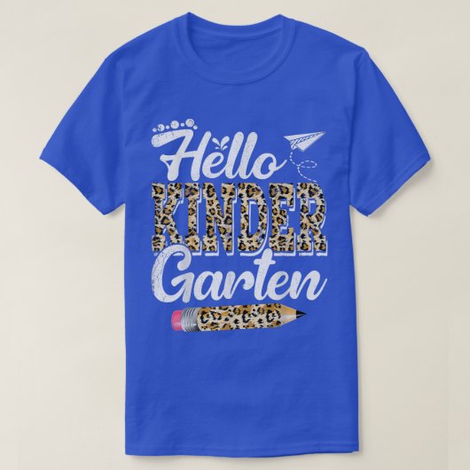 hallo Kindergarten Leopard T-shirt (Design voorkant)
