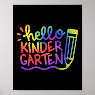 hallo Kindergarten leraar tijger Poster