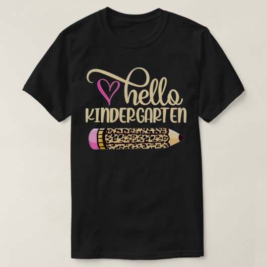hallo Kindergarten-luipaard T-shirt (Design voorkant)