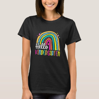 hallo Kindergarten regenboog voor leraren meisjes  T-shirt