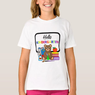 hallo Kindergarten School Beer Meisjes T-Shirt 2
