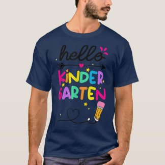 hallo Kindergarten Squad, mijn eerste dag van de k T-shirt