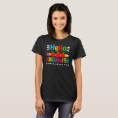 hallo Kindergarten Team Kinder Terug naar school S T-shirt (Voorkant volledig)