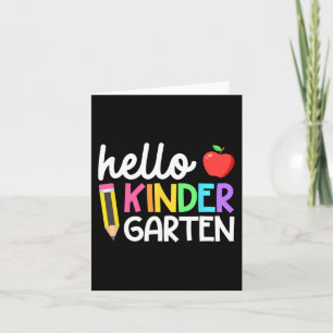 hallo Kindergarten Team Kinder Terug naar School T Kaart