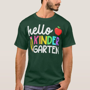 hallo Kindergarten Team Kinder Terug naar School T T-shirt